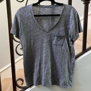 Madewell Gray Vneck Tshirt